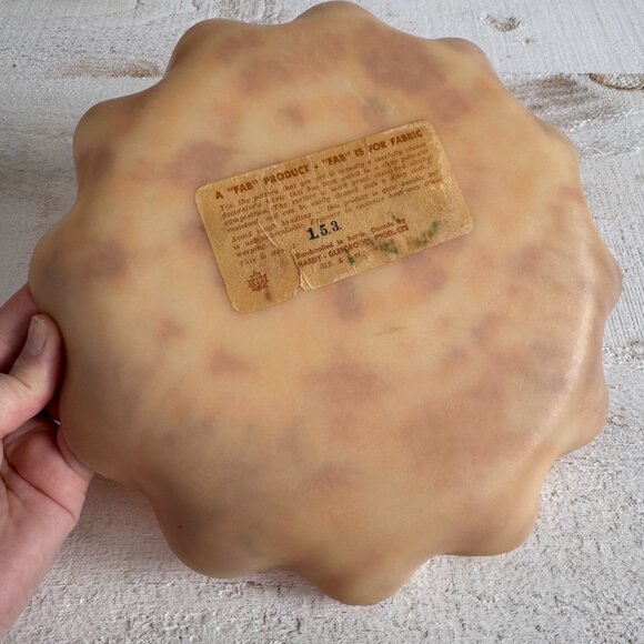 Plastic FAB Tray - Orange and Red Tie Dye Retro Tray - Vintage Decorative Tray - Picture 6 of 10